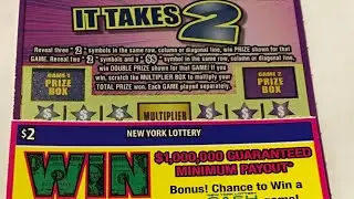 💪🏻Win 4 Life vs It Takes 2 👈 NY Lottery scratch off from the Southern Tier