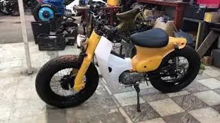 🔥👉Honda C90 Old School Custom Fat Bob project by ZDR ✅
