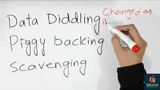 Most Important Terms || Data Security || Data Diddling etc. || ShinV Learners