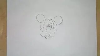 How To Draw A Mickey Mouse Face Drawing l Mickey Mouse Drawing l Pencil Drawing ll