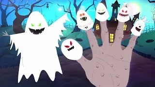 привидение Палец семья детского стишка счастливого Хэллоуина Halloween Songs Ghost Finger Family