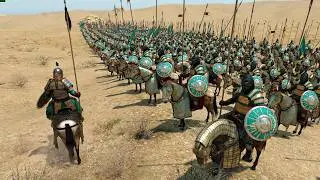 1,000 Mongol Cavalry Storm 1,000 Aserai Infantry — Can the Desert Line Survive the Horde?