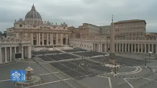 H.H. Pope Tawadros II & H.H. Pope Francis at St. Peter Square in Vatican