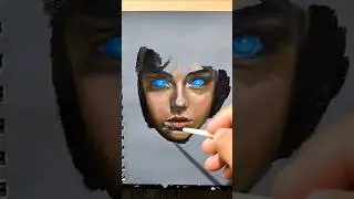 portrait from start to finish time lapse #painting #art