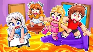 Roblox FLOOR IS LAVA With MY CRAZY FAN GIRLS...