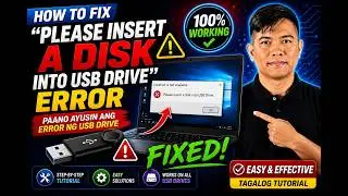 How To Fix Please Insert A Disk Into USB Drive Error Windows Was Unable To Complete The Format