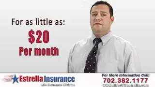 Life insurance Las Vegas, Life Insurance can be as low as $20 a month