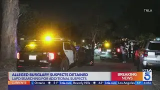 Suspects detained in alleged Woodland Hills burglary; others remain outstanding
