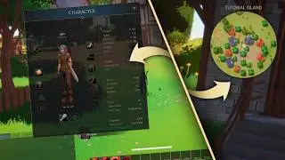 My MMORPG Now Has A Character Menu & Minimap System