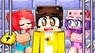 ATRAPADO en una PRISIÓN de CHICAS 😰 en Minecraft 💄💋