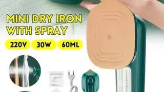 Mini Dry Iron With water Spray | quick heat up #gadgets #iron #istri #tools #accessories #newtools