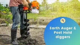 Earth Auger / Post Hole Digger / Trolley Type Earth Auger Machine / RJ Electronics