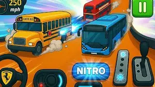 Crazy Bus Mega Ramp Impossible Racing Bus Mega Ramp Impossible Tracks Геймплей для Android | Skel...