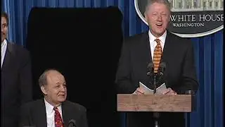 Pres. Clinton at Brady Press Room Dedication (2000)