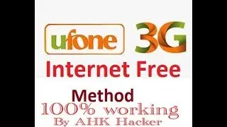 How to use free internet on ufone unlimeted browsing 2018 and 2019