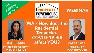 WA - How does the Residential Tenancies COVID-19 Act affect YOU