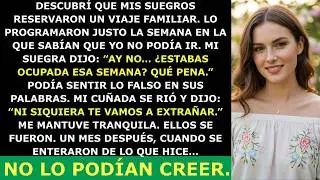 🔥 Mis Suegros Programaban Viajes Cuando Yo Estaba “Ocupada” — Un Mes Después No Podían Creerlo