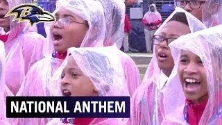 Cardinal Shehan School Choir Sings National Anthem Before Ravens vs. Bucs