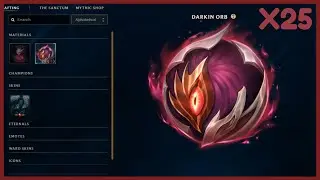 Darkin Orbs Opening x25 - League of legends