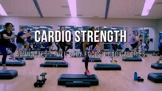 50-MIN CARDIO STRENGTH WORKOUT At-Home | Total Body Conditioning, Weight Loss +Abs