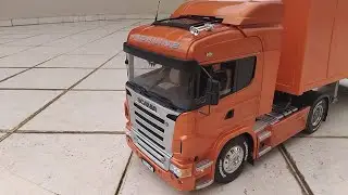 Scania r620 highline tamiya laranja 1/14.