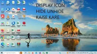 How to Hide Unhide Display Icon Windows 10 Display icon ko kaise laye ya chupaye