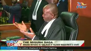 Miguna refuses to take plea at Kajiado Magistrate's Court