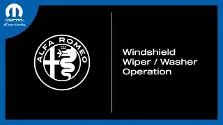Windshield Wiper/Washer Operation | How To | 2025 Alfa Romeo Stelvio
