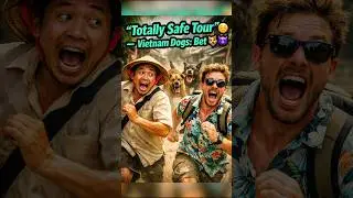 &ldquo;Totally Safe Tour&rdquo; 😌 Vietnam Dogs: Bet 🐕😈 #TravelMeme #VietnamTravel #MemeCulture #DarkHumor #dog