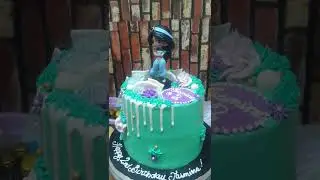 DISNEY PRINCESS JASMINE THEME CAKE #shorts