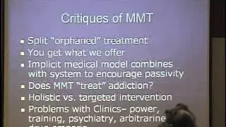 Psychiatric Aspects of MMT: Integrating the Medical Model with Recovery