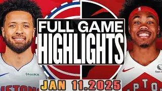 Detroit Pistons Vs Toronto Raptors Full Game Highlights Jan 11,2025 NBA Season 2024-25