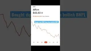 Fintech BNPL Affirm stock tanked amid weak forecast and fat finger error #finance #stock #investing