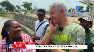 Flash! Atis Tjo Zenny fenk Vizite Kanal Wanament lan, e voye yon gwo mesaj bay popilasyon an