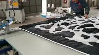 QBBBJ-2000 Edge cutting overlock sewing machine for blanket comforter quilt soft topper mattress