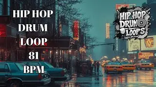 81 BPM Hip Hop Drum Track &ndash; Laid-Back Groove for Smooth Flow and Lo-Fi Vibes