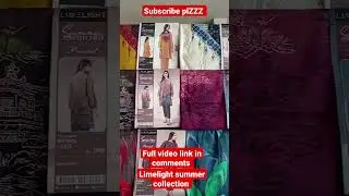limelight summer new collection #shirts #2pcs #3pcs #limelight #muzaffarabad #youtubeshorts #sales