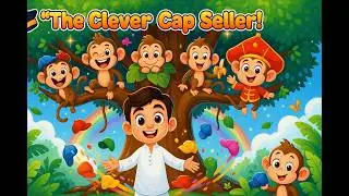 Clever Cap Seller and the Naughty Monkeys  | #kids #cartoon #animation #story #stories #caps