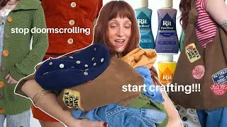 finally tackling my DIY pile! easy upcycling & thrift flip ideas!