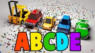 A to E ALPHABETS and COLOR NAME LEARNING | CARTOON VIDEO |