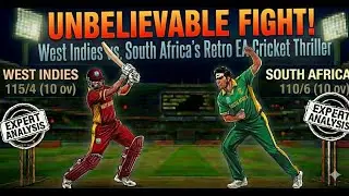 Unbelievable Fight! West Indies vs. South Africa's Retro EA Cricket Thriller