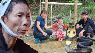 45 year old single mother - Dad makes a swing for his son - Meets a giant snake - Ly Thi Thoa