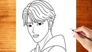 How to Draw K-Pop Demon Hunters Jinu | Step-by-Step Anime Drawing Tutorial