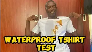 #water #shein #tshirt #haul Waterproof Tshirt Test