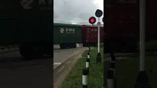 Тгм4 1121 на жд переезде