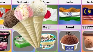 Comparison: Ice Cream Brand From Different Countries