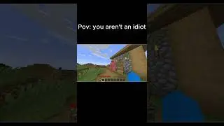 Pov: You aren't an idiot #minecraft #relatable #gaming#memes