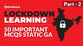 Top 50 Static GA MCQs | General Awareness | SBI Clerk Mains | RBI Assistant Mains | Part 2
