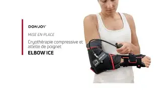 Elbow Ice de DonJoy&reg; - Attelle de coude, froid, compression et maintient du poignet - Mise en place