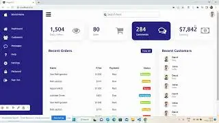 Responsive Admin Dashboard Panel Angular 15 HTML And CSS